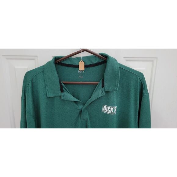 Dick's Sporting Goods Green Polo Work Shirt Size 2X - Picture 2 of 4